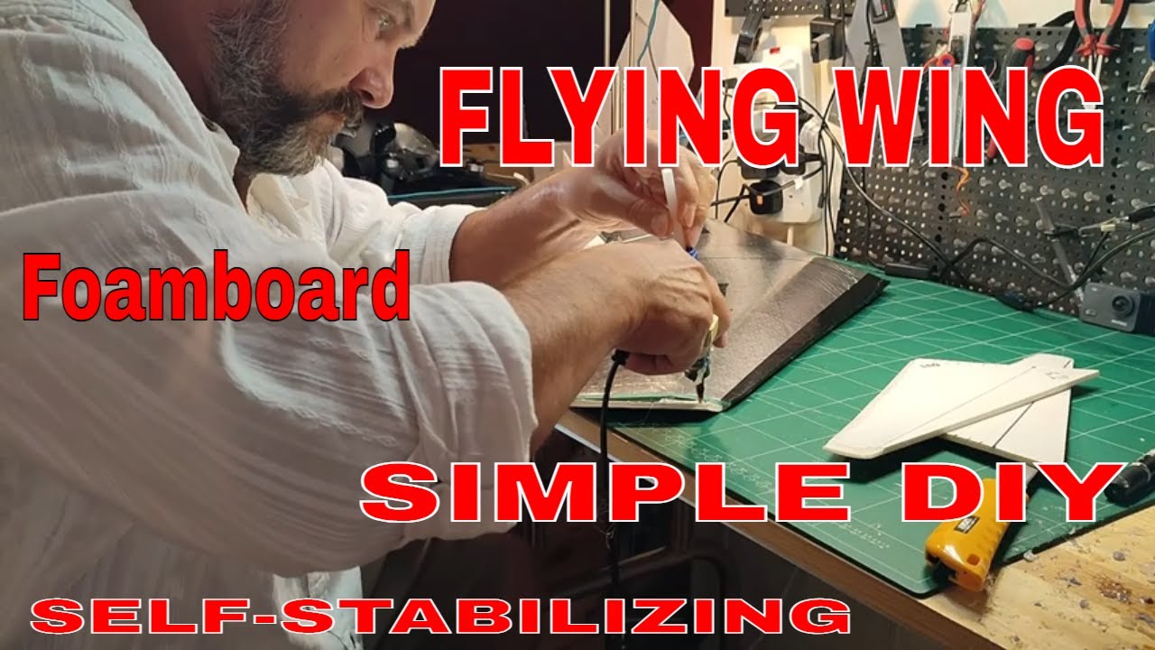 Making A Flying Wing With No Vertical Stabilizers. Includes Explanation & Discussion