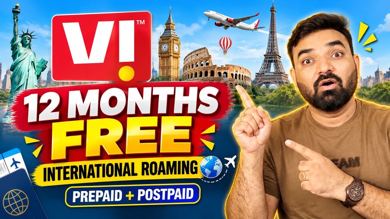 Vi International Roaming FREE for 12 Months 🔥 | New Prepaid & Postpaid Plans #Vi5G #ViRoaming