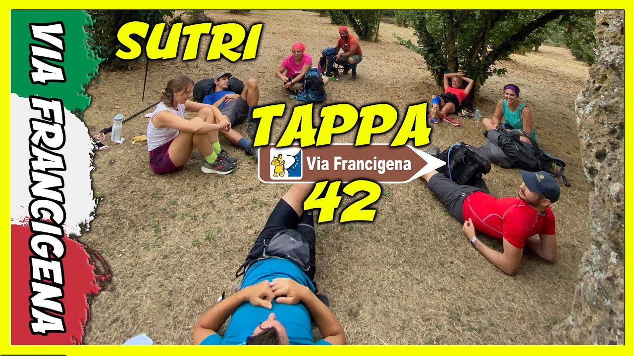 ЧЕРЕЗ FRANCIGENA TAPPA 42 DA VETRALLA A SUTRI (LAZIO) 4K-ДРОН