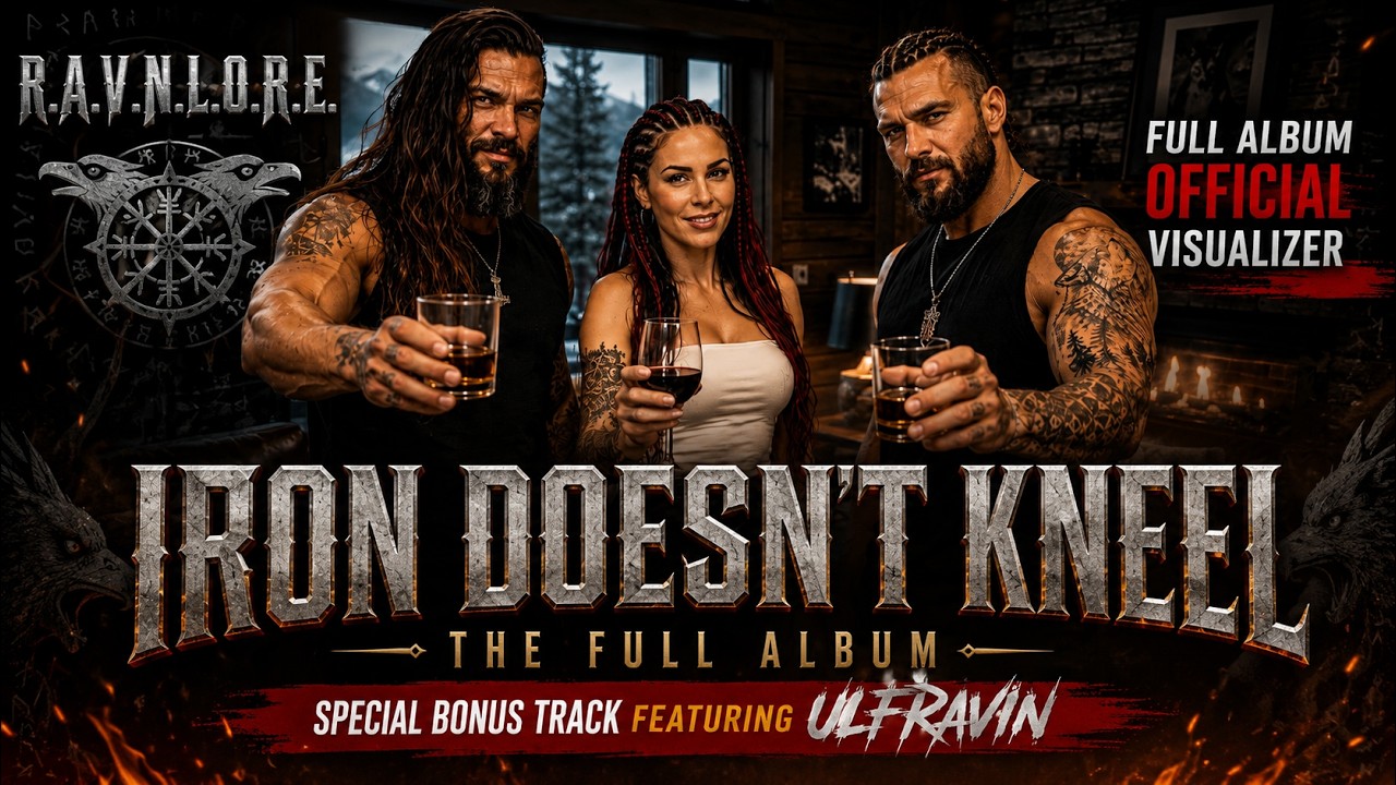 RAVNLORE - Iron Doesn&rsquo;t Kneel (Full Album Official Visualizer) ⚔️🔥 | Bonus Track feat. ULFRAVIN