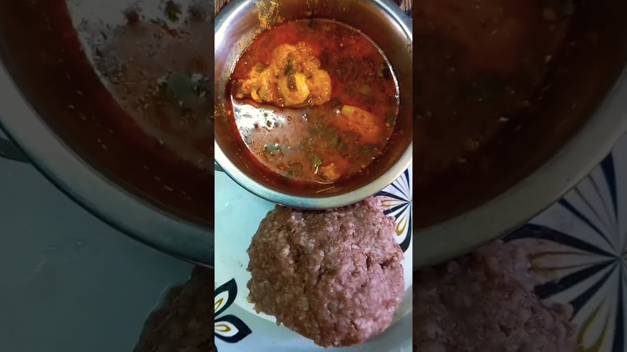 Ragi Mudda and Fish Curry 