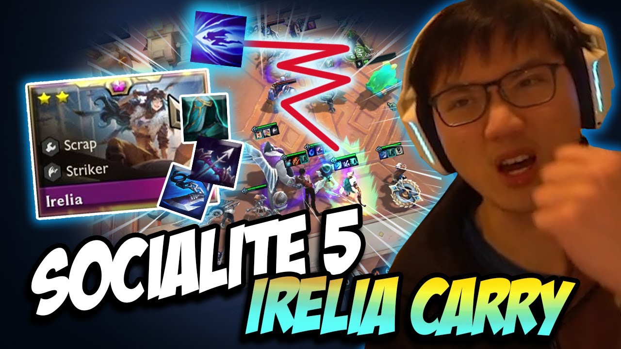 Maximum Socialite Irelia carry tears through the entire enemy comp