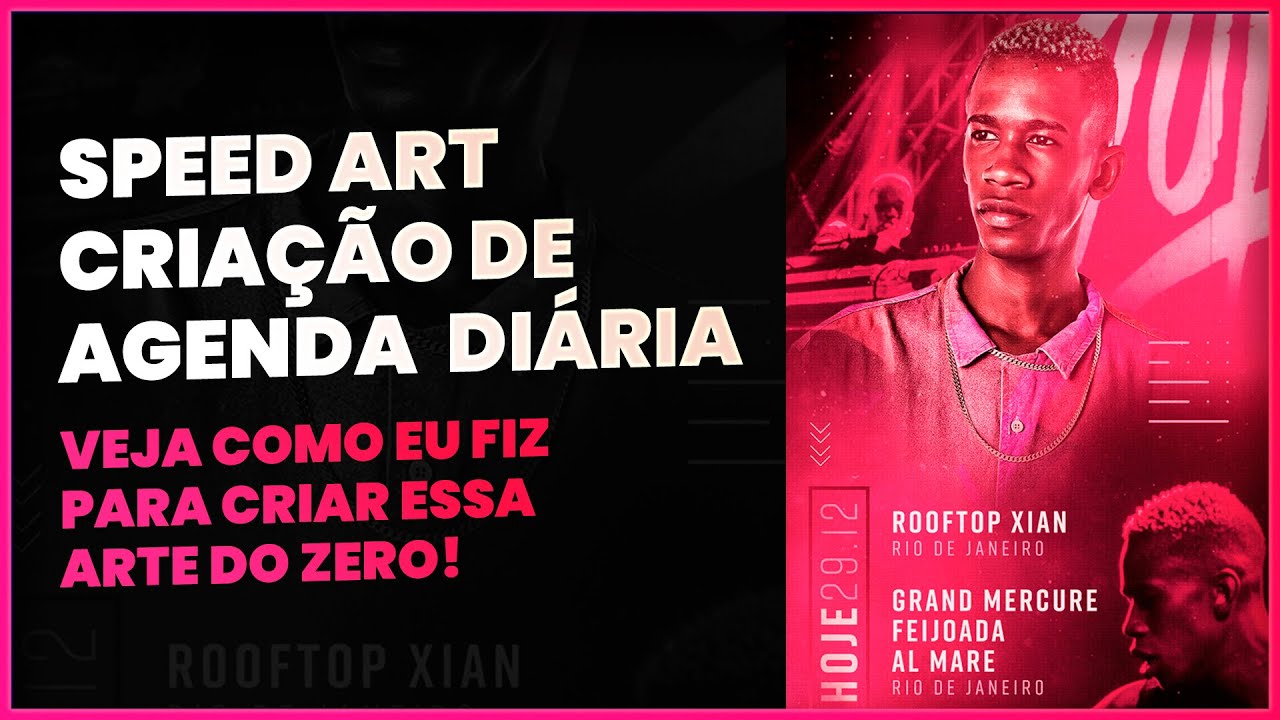 Criando um Flyer Incrível do Zero! #02 (Speed Art - Agenda Diária DJ Zullu)