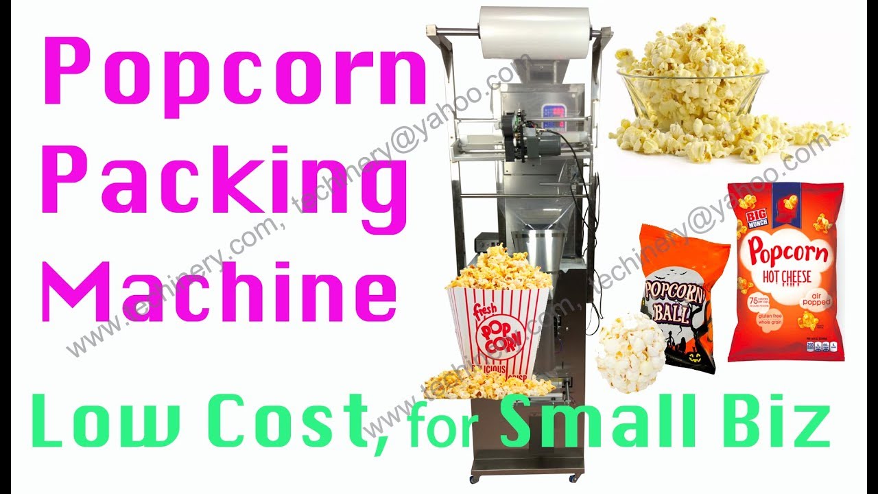 popcorn packing machine low cost snacks packing machine