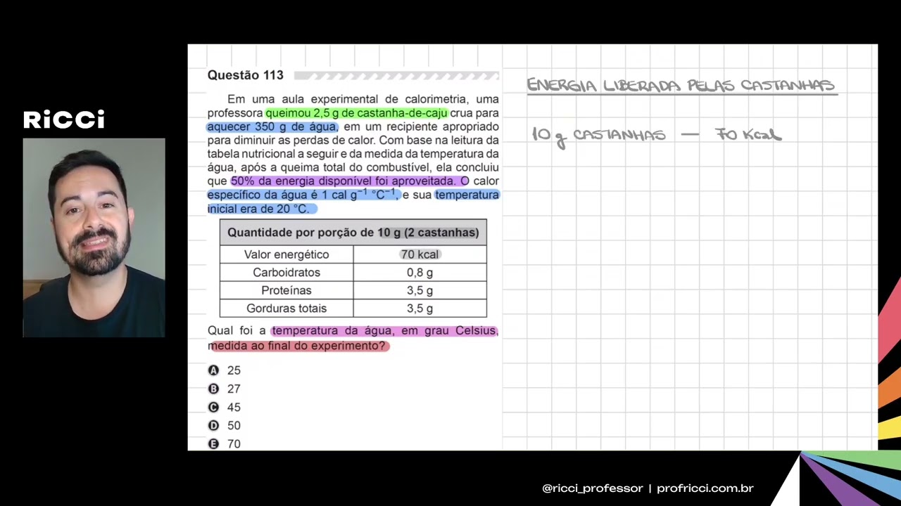 [Termologia] ENEM 2019 | Questão 113 (Caderno Amarelo)