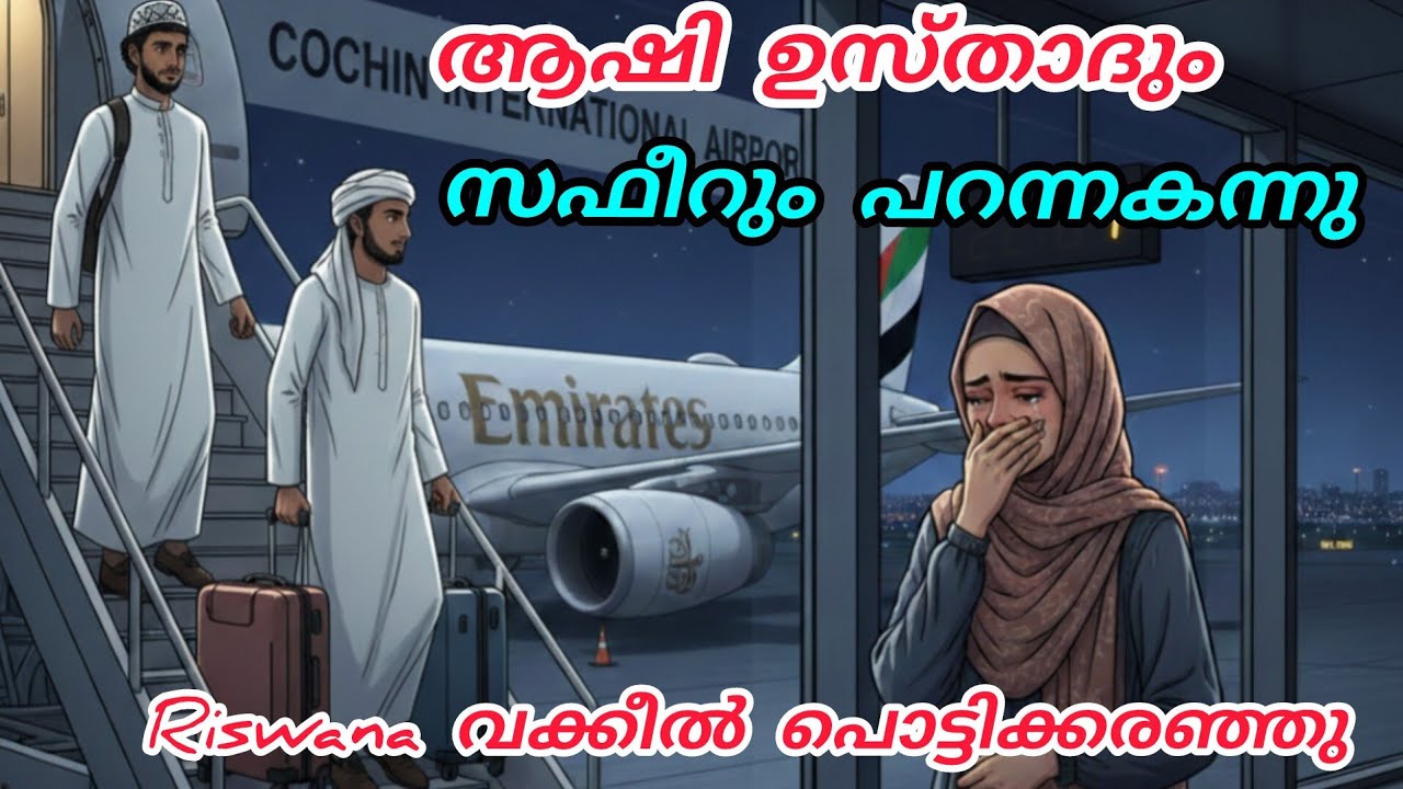 ഷെഫി ഉസ്താദും സഫീറും പറന്നകന്നു ✈️റിസ്‌വാനവക്കീൽ പൊട്ടിക്കരഞ്ഞു😭#enteusthad#islamicstory#