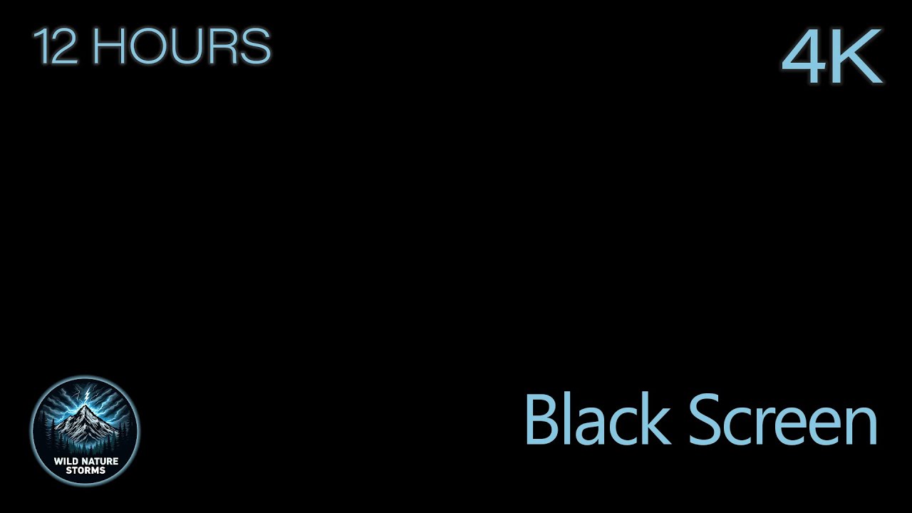 Softfall Nocturne | 12 Hours of Black Screen Gentle Rain, Quiet Night Calm