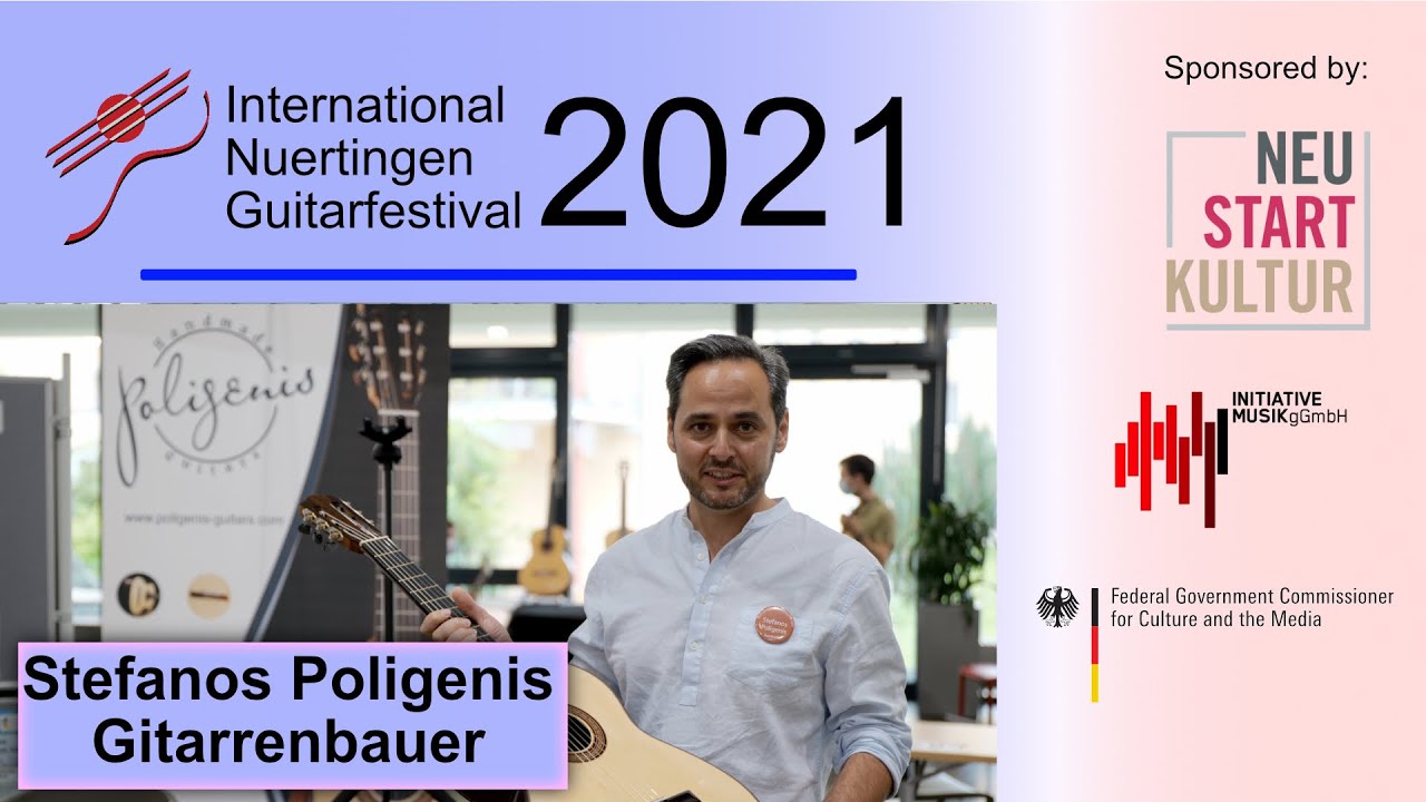 Gitarrenbauer Stefanos Poligenis beim Internationalen Gitarrenfestival Nürtingen | GFN 2021