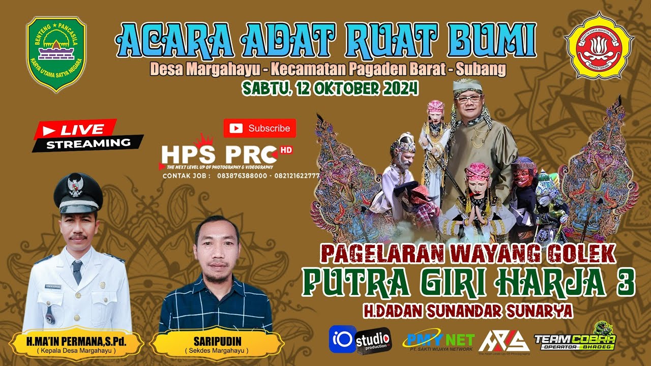 LIVE PUTRA GIRI HARJA 3 || DADAN SUNANDAR SUNARYA || HAJAT BUMI DESA MARGAHAYU - PAGADEN BARAT