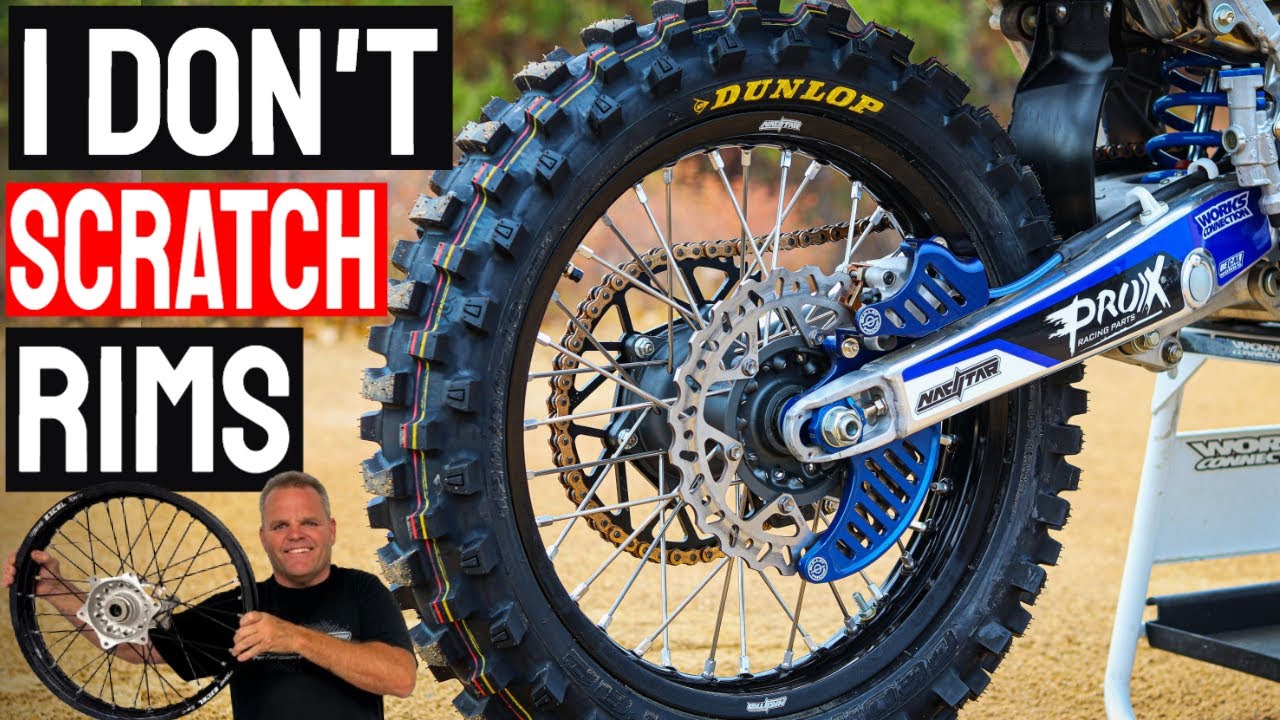 Science of Dirt Bike Tire Change (no-scratches)