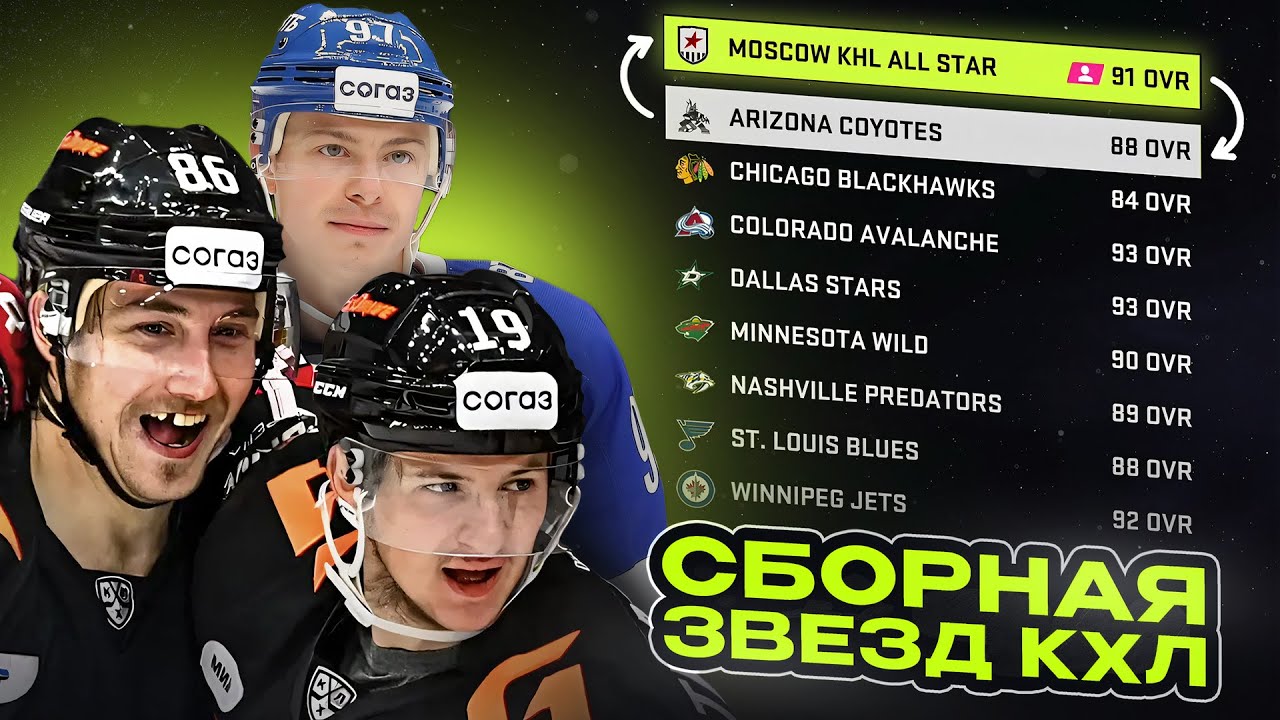 ВСЕ ЗВЕЗДЫ КХЛ В ОДНОЙ КОМАНДЕ! НОВЫЙ РУССКИЙ КЛУБ В NHL 24
