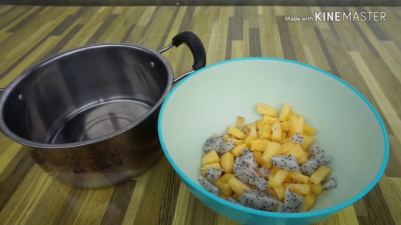 เต้าหู้นมสดฟรุตสลัด ทำฟรุตสลัดเองประหยัดกว่าเยอะ | สอนทำขนมง่ายๆ