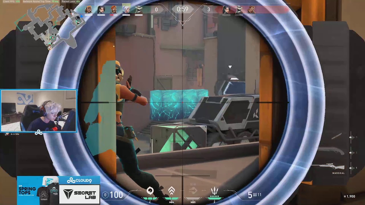 C9 TenZ Jett Ranked(VALORANT) MVP Gameplay with 27 Kills - VALORANT