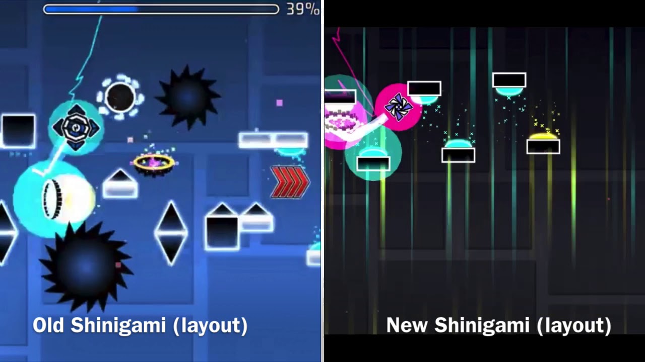 Old Shinigami layout vs new Shinigami layout