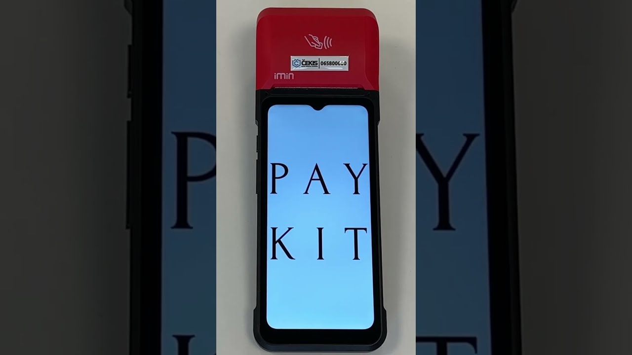 kasos aparatas su PAYKIT i.EKA mokomasis video Gariūnų prekybininkams ir smulkaus verslo atstovams.