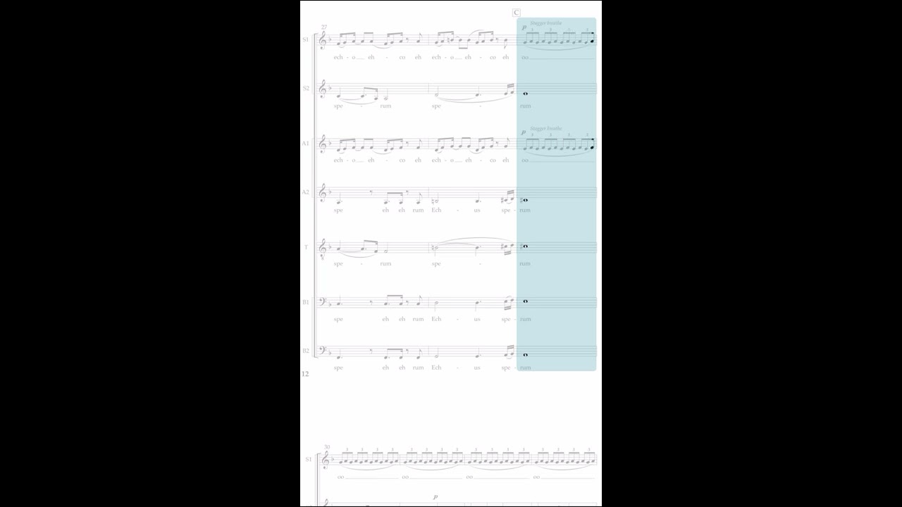 Echo by Rob Dietz - Soprano 1 (Top)