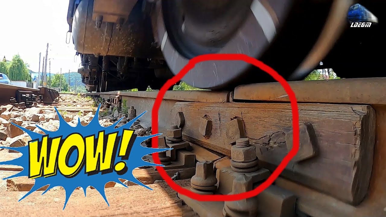 ⚠ Trenuri pe Linie cu Joante Rele ❗🚊🚂🚊⚙ Trains on Bad Jointed Track in Romania ❗