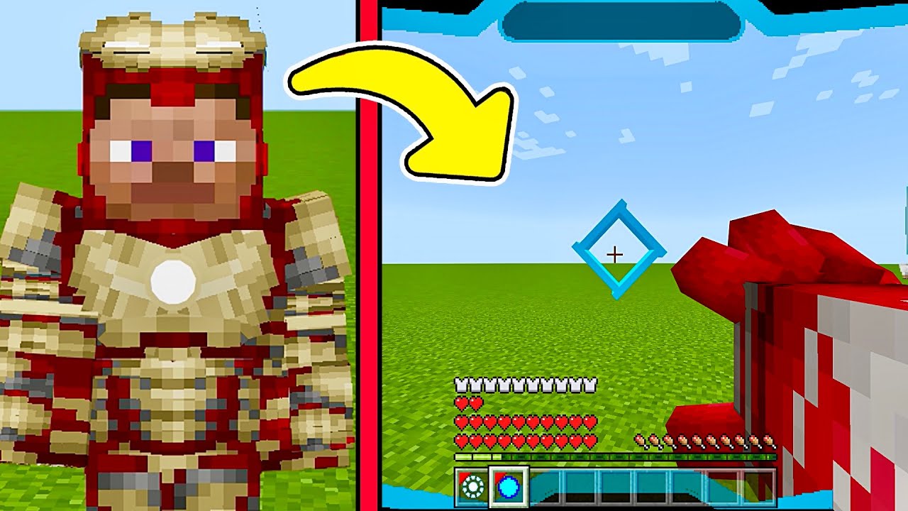 НОВЫЙ МОД НА ЖЕЛЕЗНОГО ЧЕЛОВЕКА В МАЙНКРАФТ Iron Man Minecraft