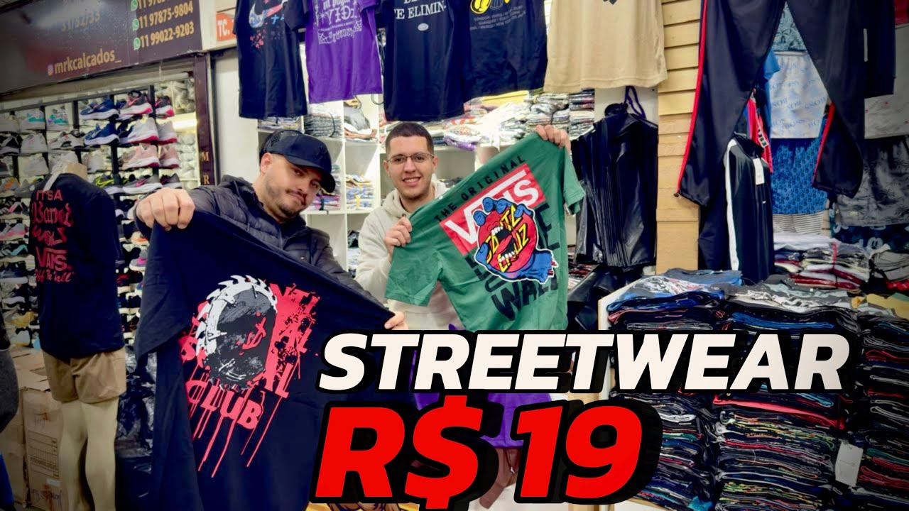🔥👕A MAIOR FONTE DE CAMISETAS STREETWEAR COM O MENOR VALOR DO BR&Aacute;S!!! S&Oacute; AS BRABAS!#br&aacute;s #streetwear