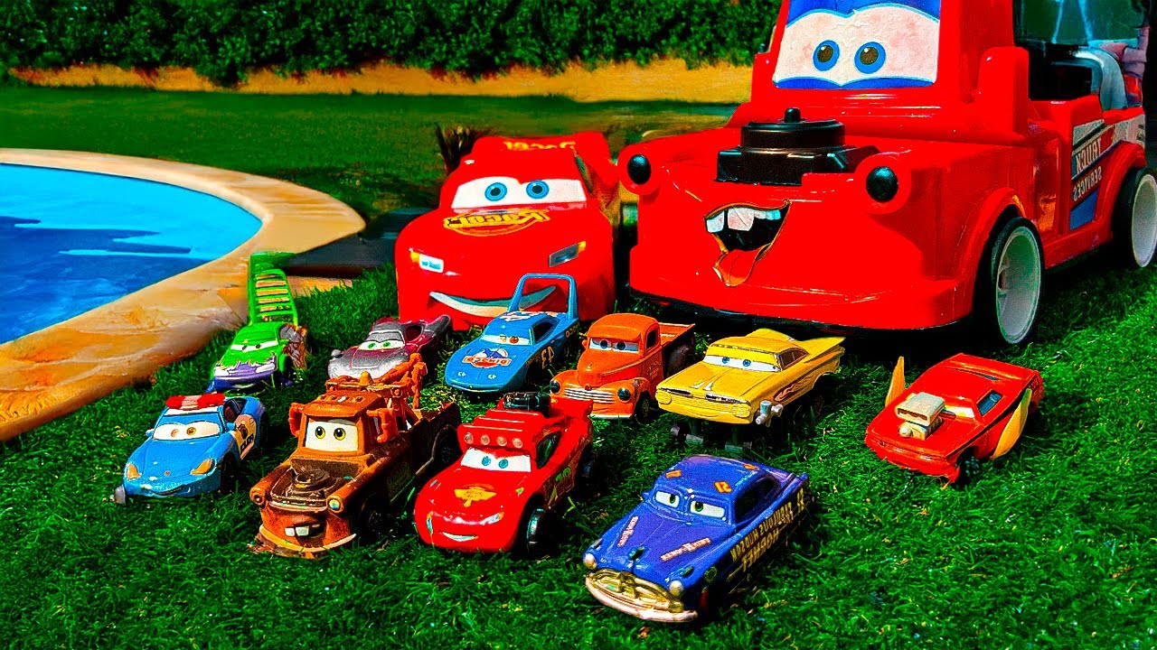 Disney Pixar Cars Unboxing Review | Lightning McQueen | Mattel Disney Pixar Cars Glow Racers Playset