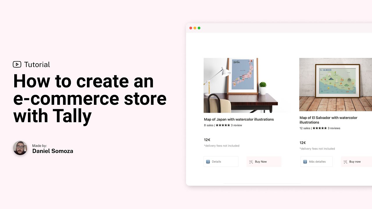 How to create an e-commerce store with Tally