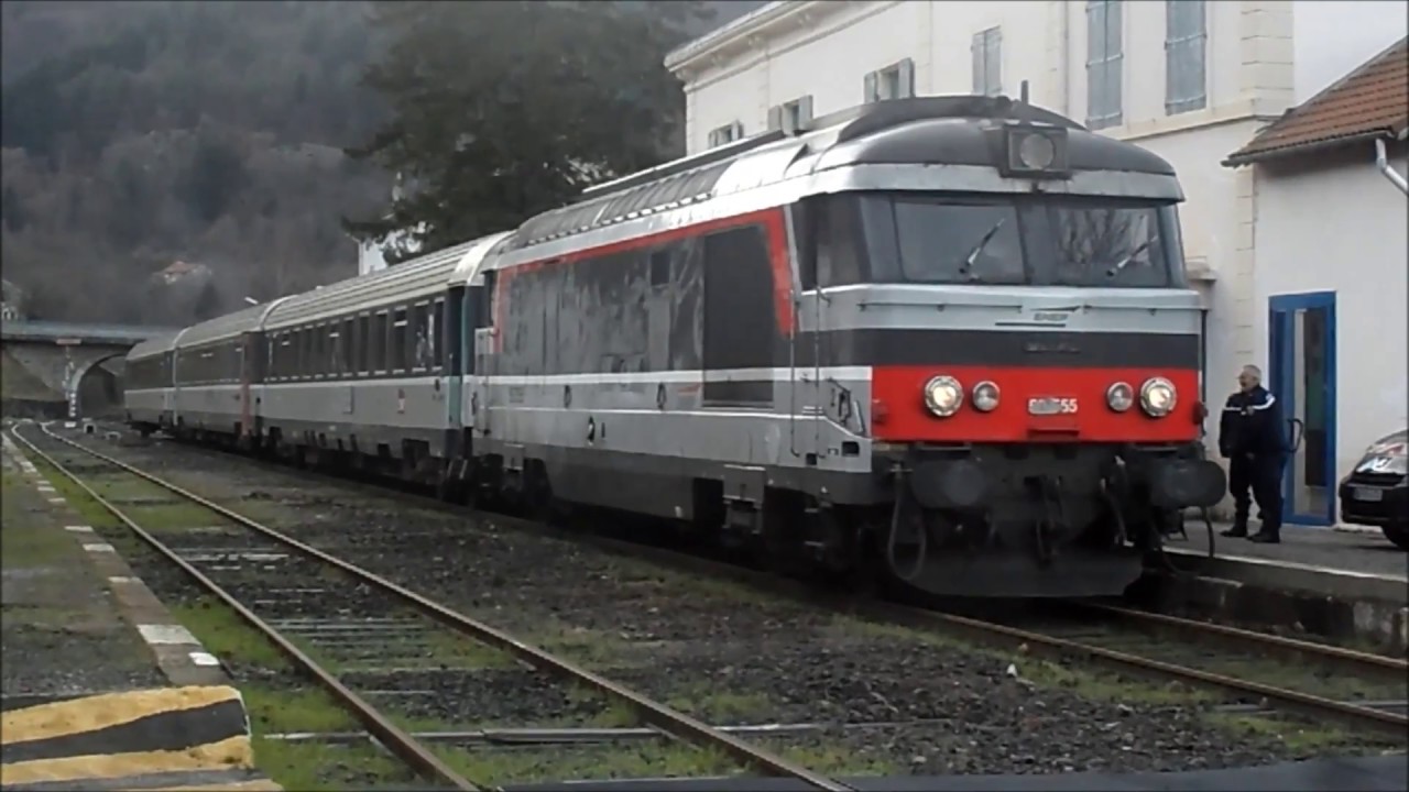 Trafic sur la La Ligne des Cévennes - Villefort - Décembre 2015