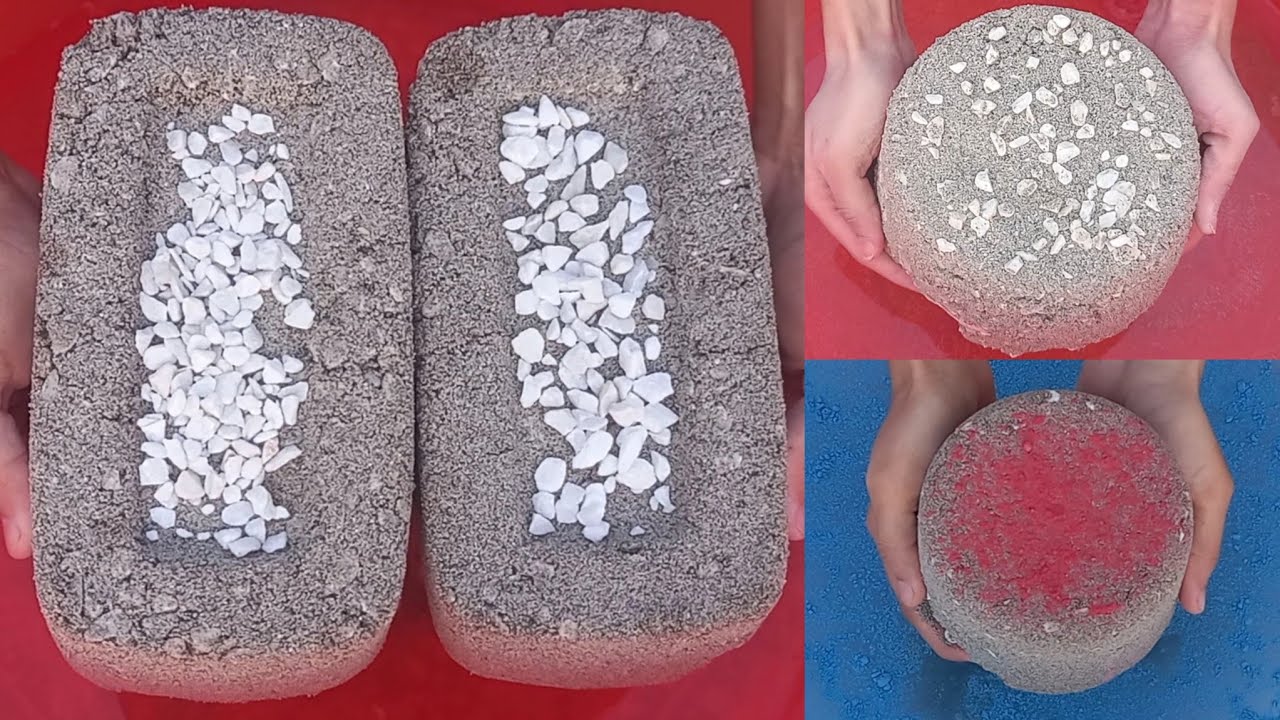 #asmr 🤍 White Concrete Soft Bricks and Mugs Water Crumbling and Dipping 💦