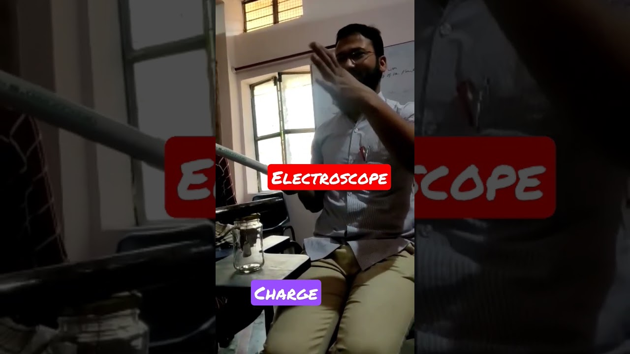 Electroscope ( home made) #magic #experiment #practical #charge #