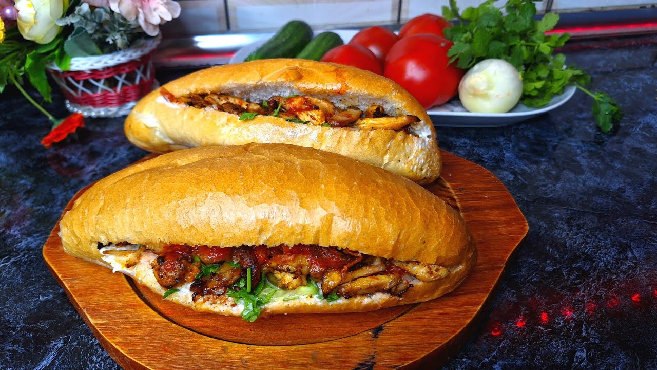 Evdə Çox Ləzzətli Toyuq Dönəri resepti | Tavuk Döner tarifi🥙