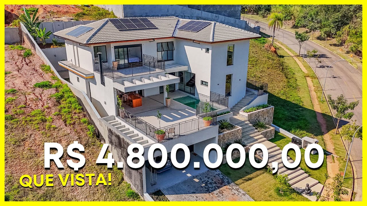 LINDA CASA MODERNA COM VISTA EM CONDOMÍNIO NA CIDADE DE ATIBAIA SP