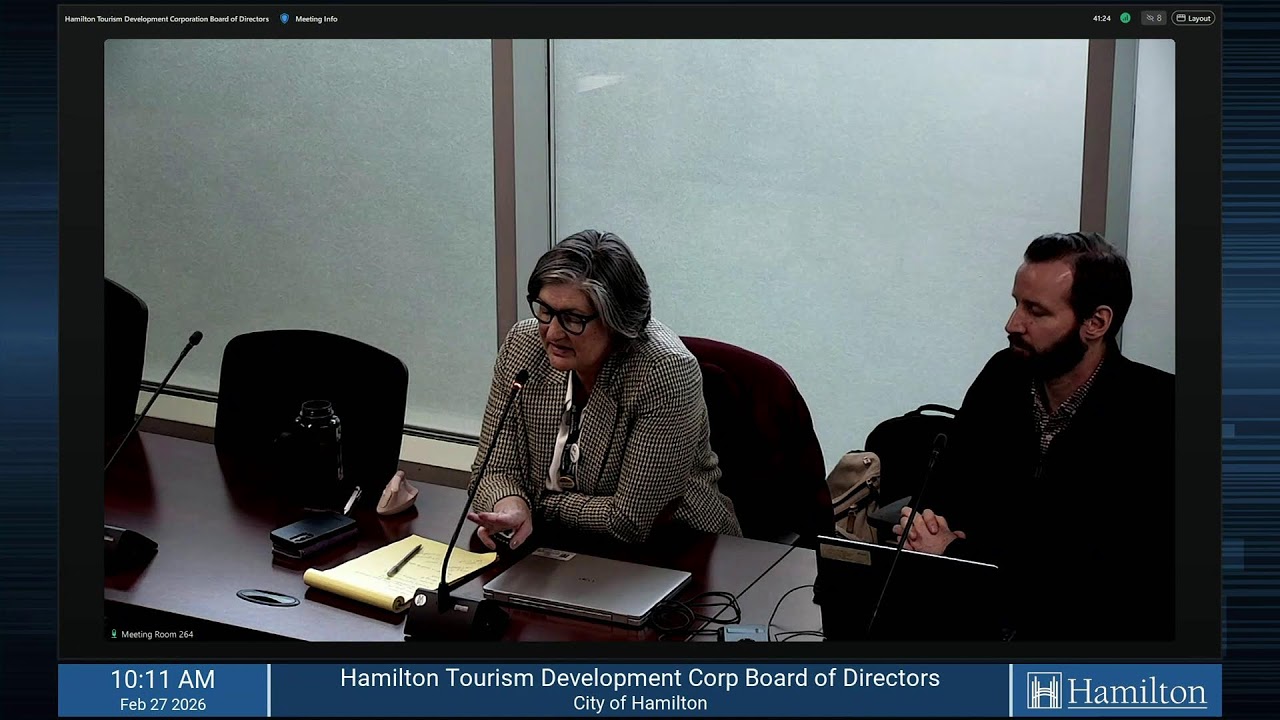 Hamilton Tourism Development Corporation Board of Directors - February 27, 2026
