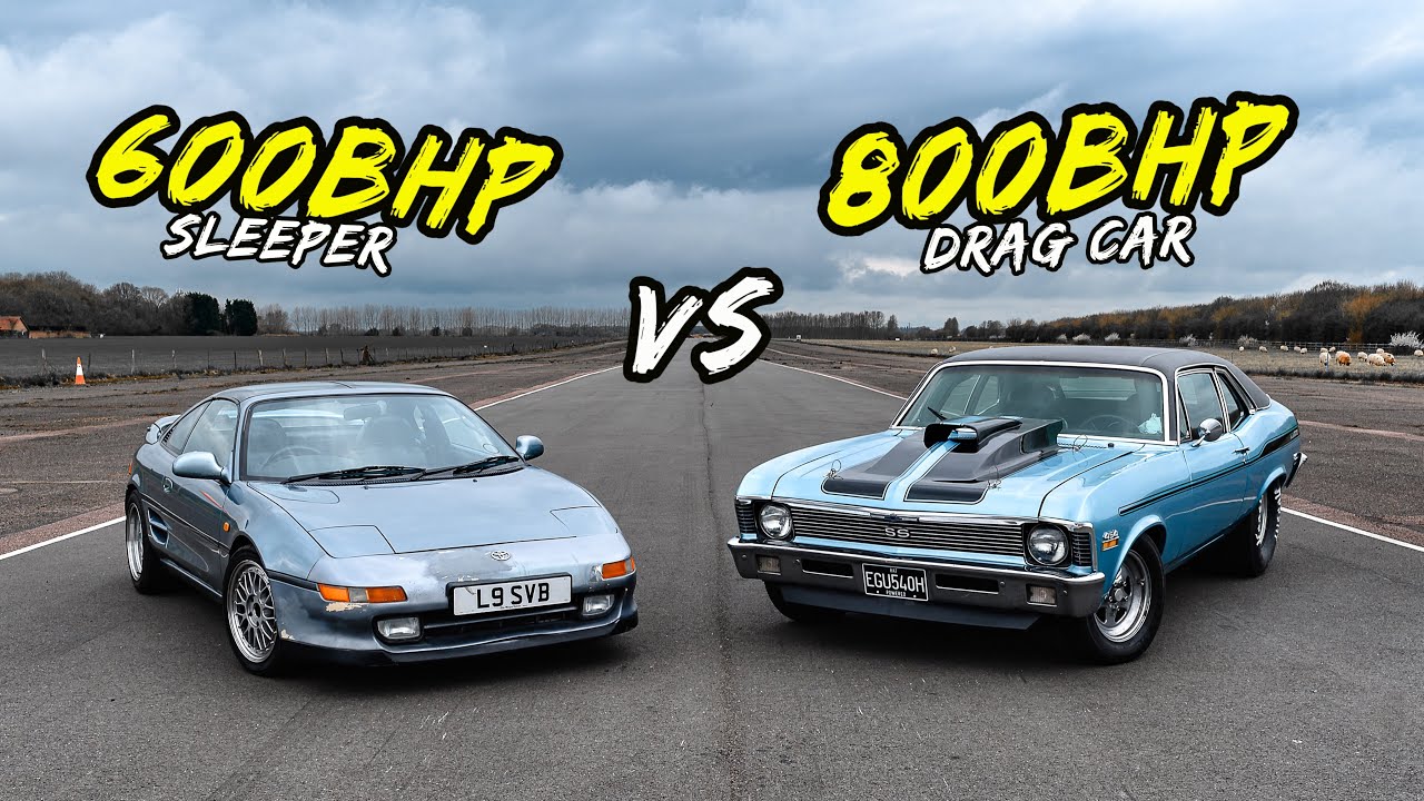 800BHP 9.8L CHEVY NOVA VS 600BHP K SWAPPED TOYOTA MR2 - OG BATTLES
