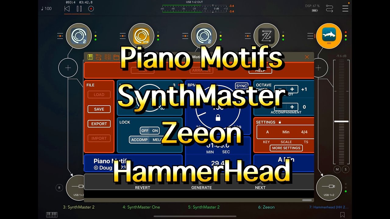 Piano Motifs Is Amazing With SynthMaster - Zeeon & HammerHead - Demo for the iPad