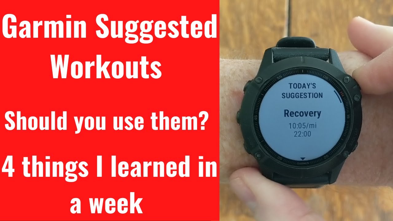 GARMIN Suggested Workouts | Should YOU use them? | 4 things I learned in a week