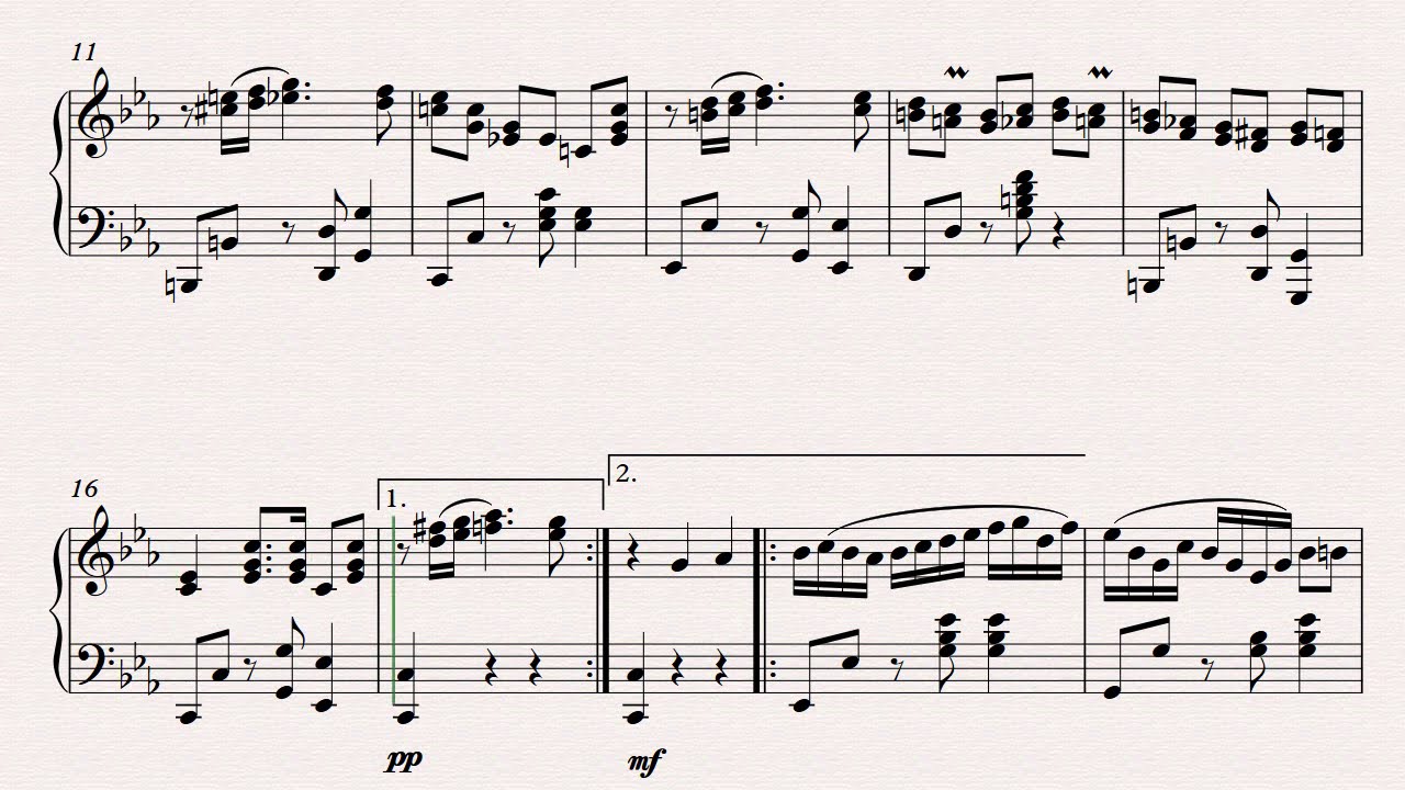 PARTITURA PARA PIANO -PASILLO REÍR LLORANDO-CARLOS AMABLE ORTIZ.