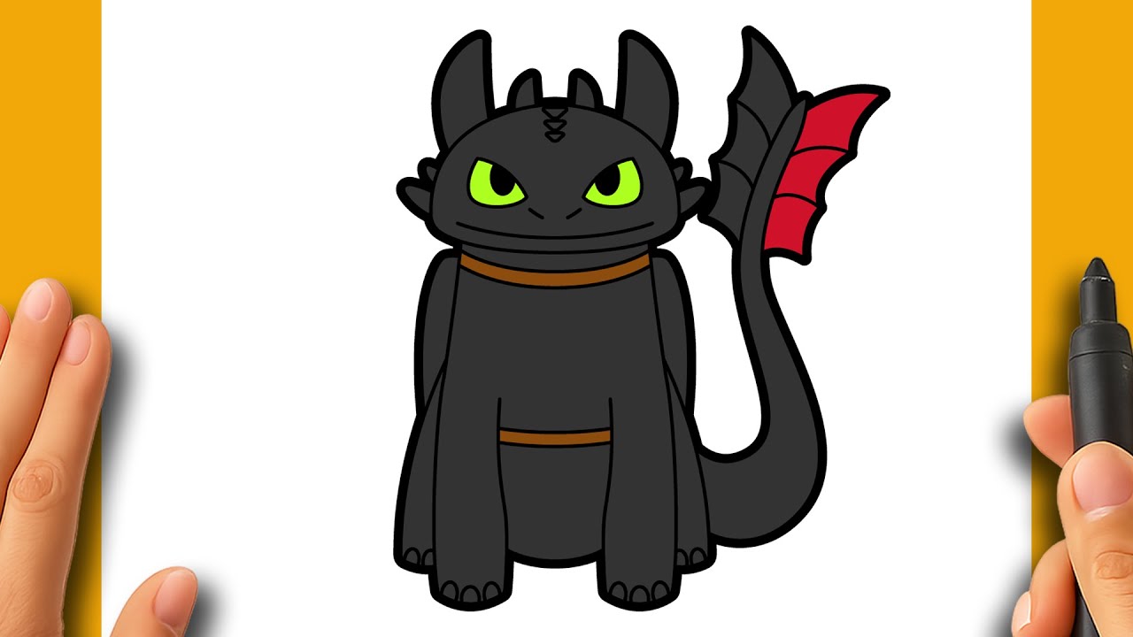 Comment Dessiner Krokmou de Dragons - Facile et Rapide !