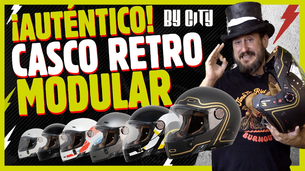🔥 ¿Un casco RETRO abatible? 😳 By City 90 Degrees, la sorpresa del año