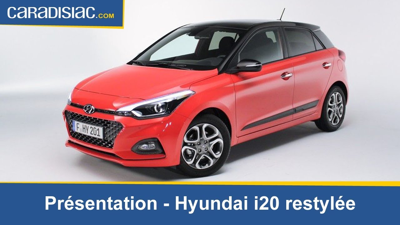 Présentation Hyundai I20 restylée