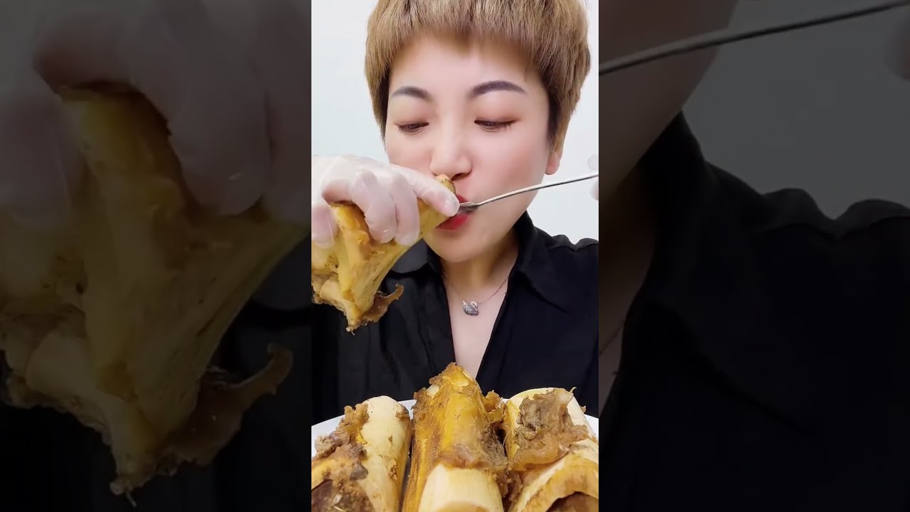 asmr mukbang thánh ăn tủy xương- beef bone marrow- 牛骨髄- 쇠고기 골수- 牛骨髓- गोमांस की अस्थि मज्जा #46