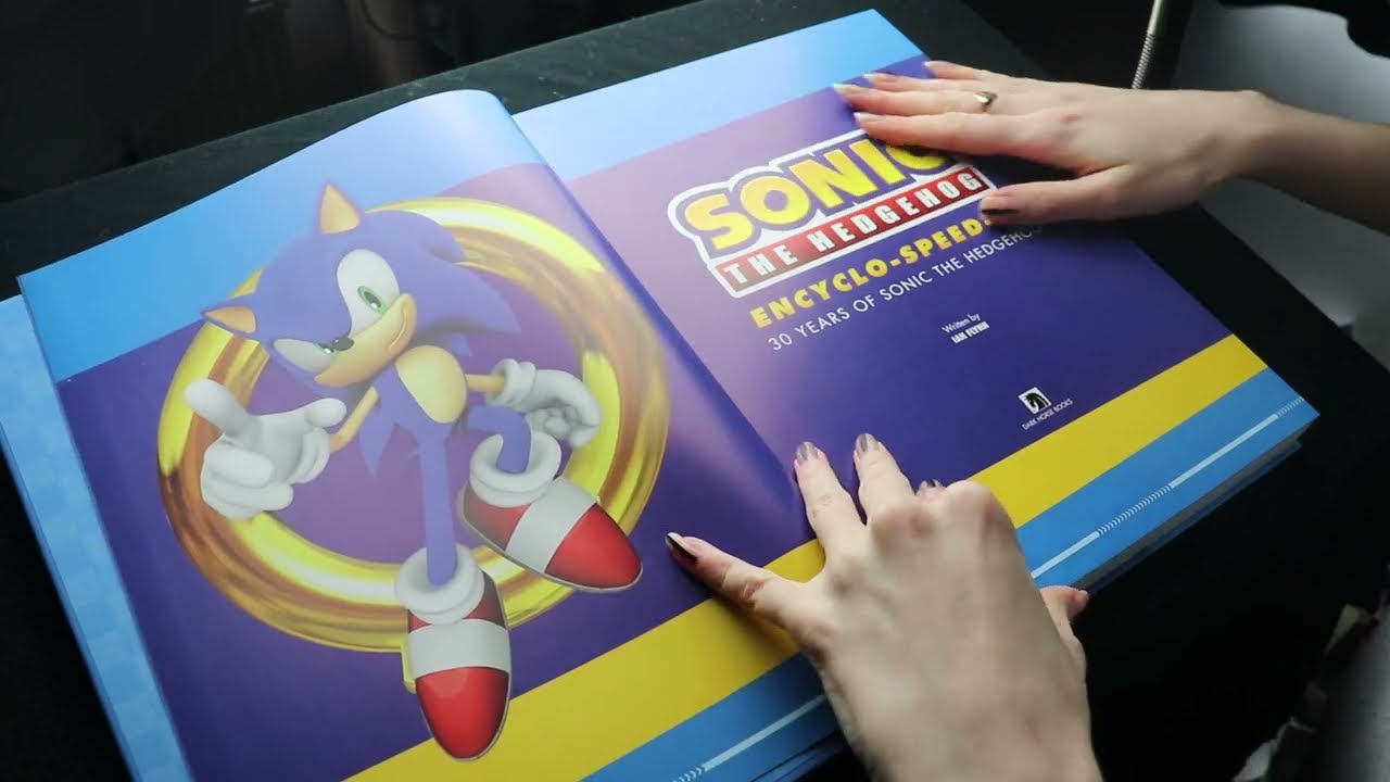 Sonic Encyclo-speed-ia Flip-Through ASMR
