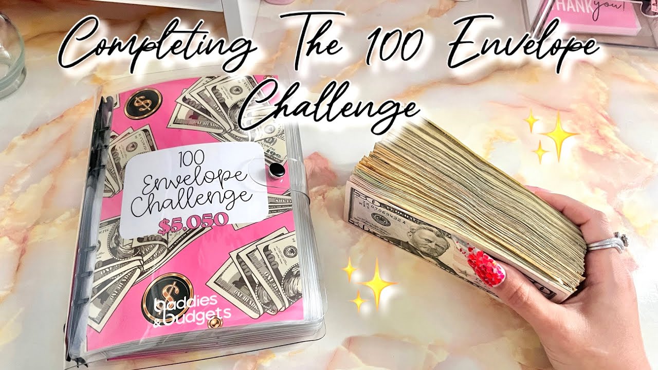 CASH ENVELOPE STUFFING YOUTUBE INCOME | COMPLETING THE 100 ENVELOPE CHALLENGE | #howtosavemoney