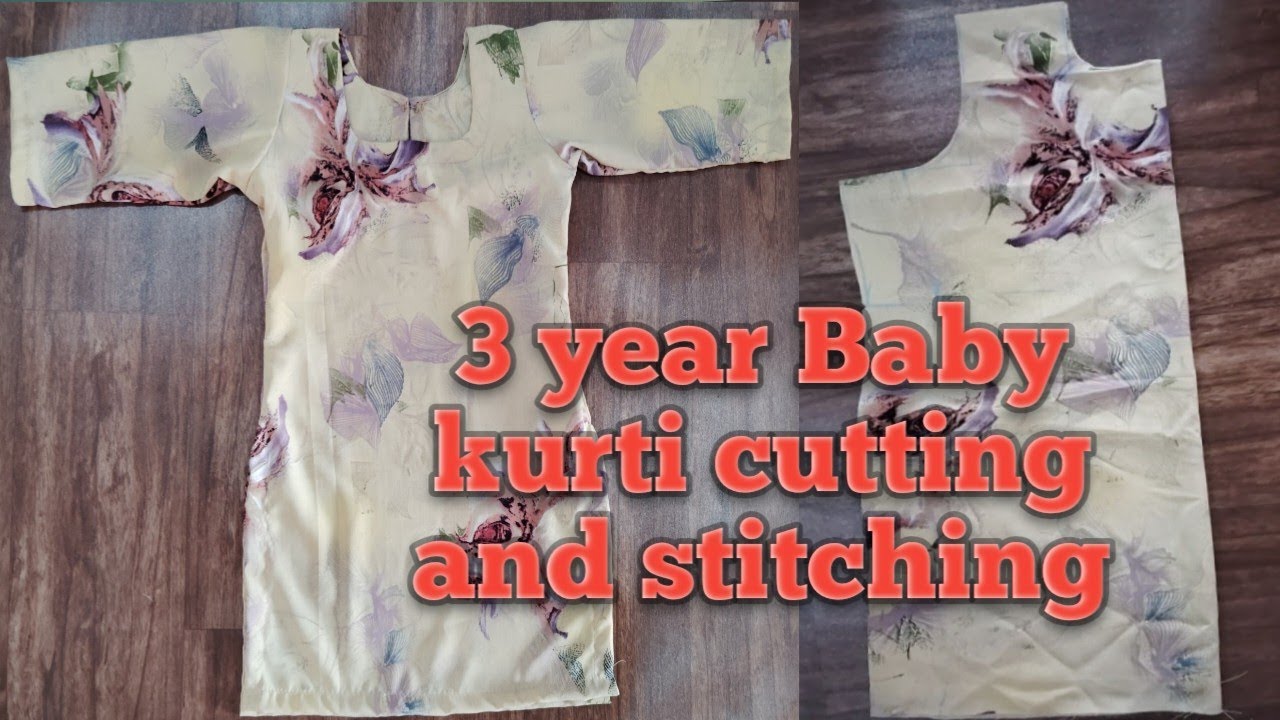 2/3 years Baby Girl kurti cutting and stitching | | बच्चों  कुर्ती बनाने का सबसे आसान तरीका ||