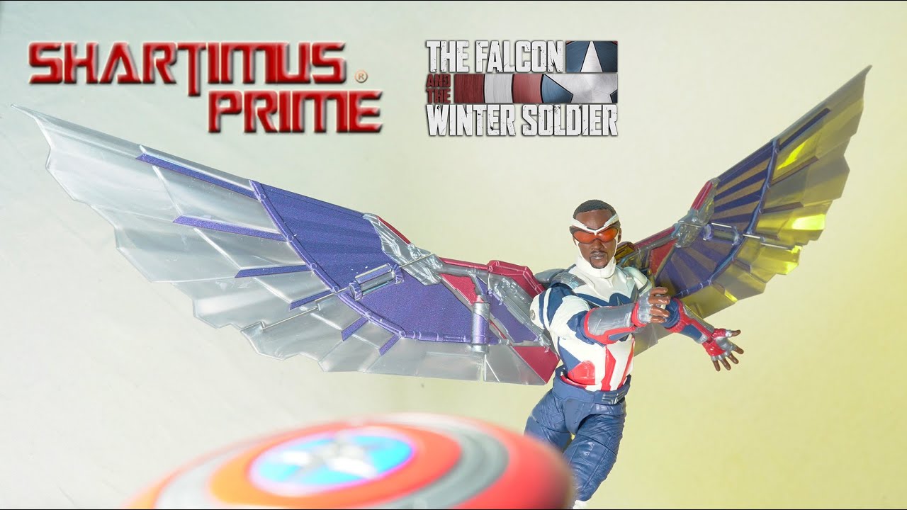 Marvel Legends Captain America Disney Plus BAF Wings Wave Hasbro MCU Sam Wilson Action Figure Review