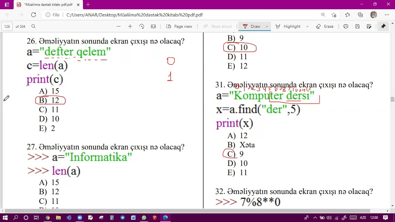 Müəllimə dəstək/İnformatika test/Python/ Testlərin sayı 21-40/Müəllimlərin işə Qəbulu/Sertfikasiya