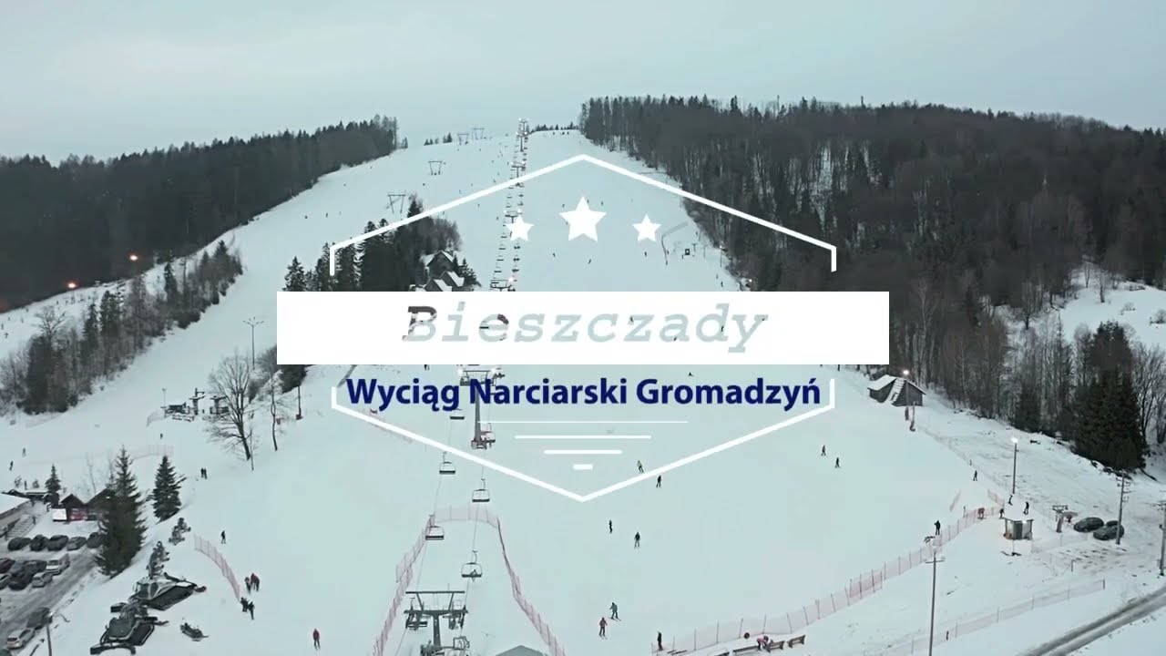 Bieszczady - na  narty Wyciąg Narciarski Gromadzyń