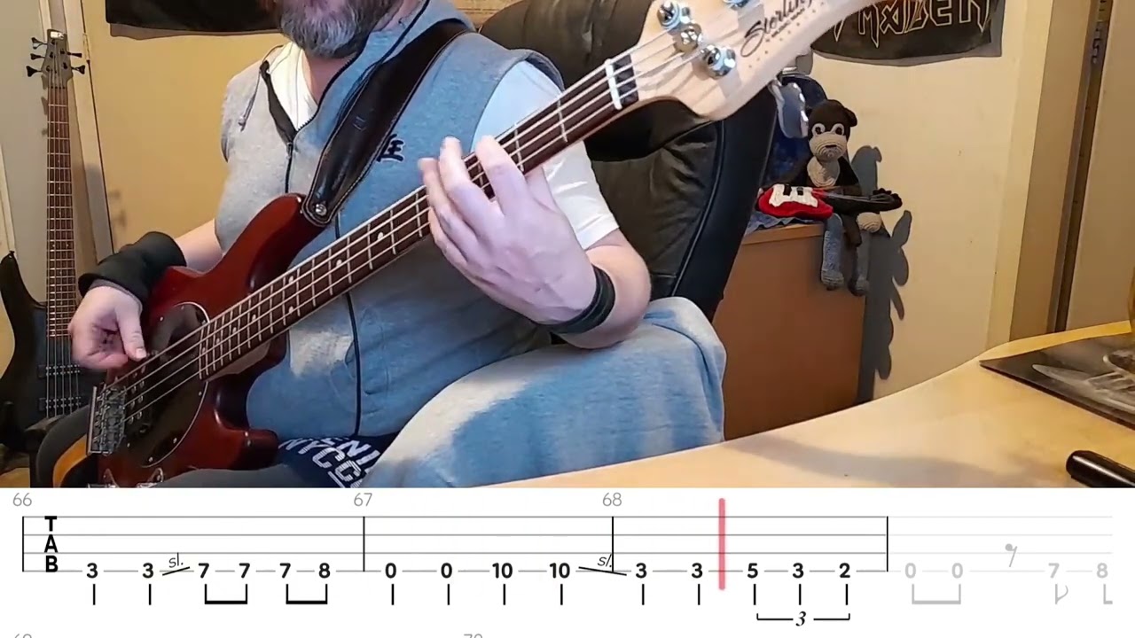 Three Days Grace - Animal I Have Become (Bass Cover with Bass Tabs)