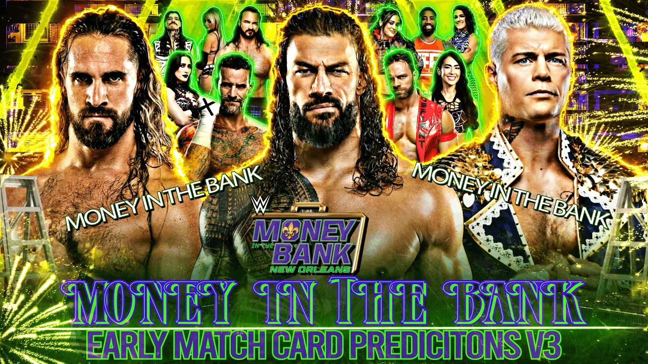 Предварительные прогнозы на турнир WWE Money in the Bank New Orleans 2026, версия 3.
