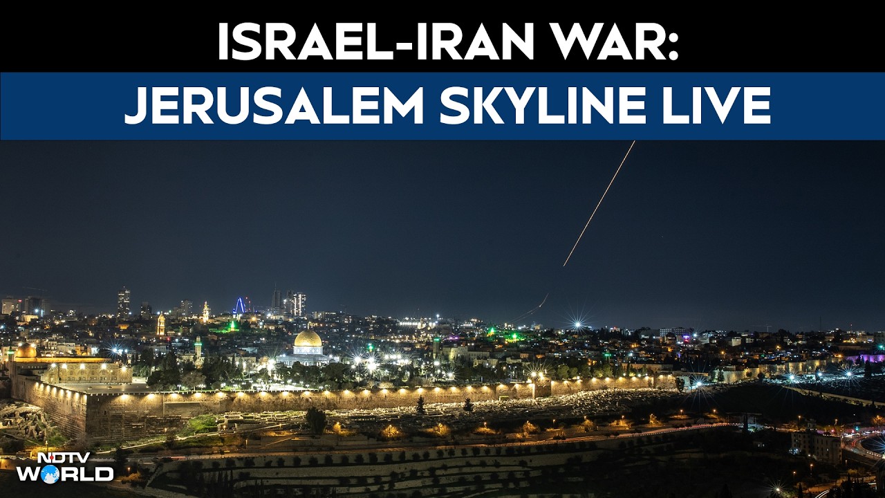 US Iran War LIVE | Iran Attacks Jerusalem LIVE | Iranian Missiles Intercepted | Jerusalem Skyline