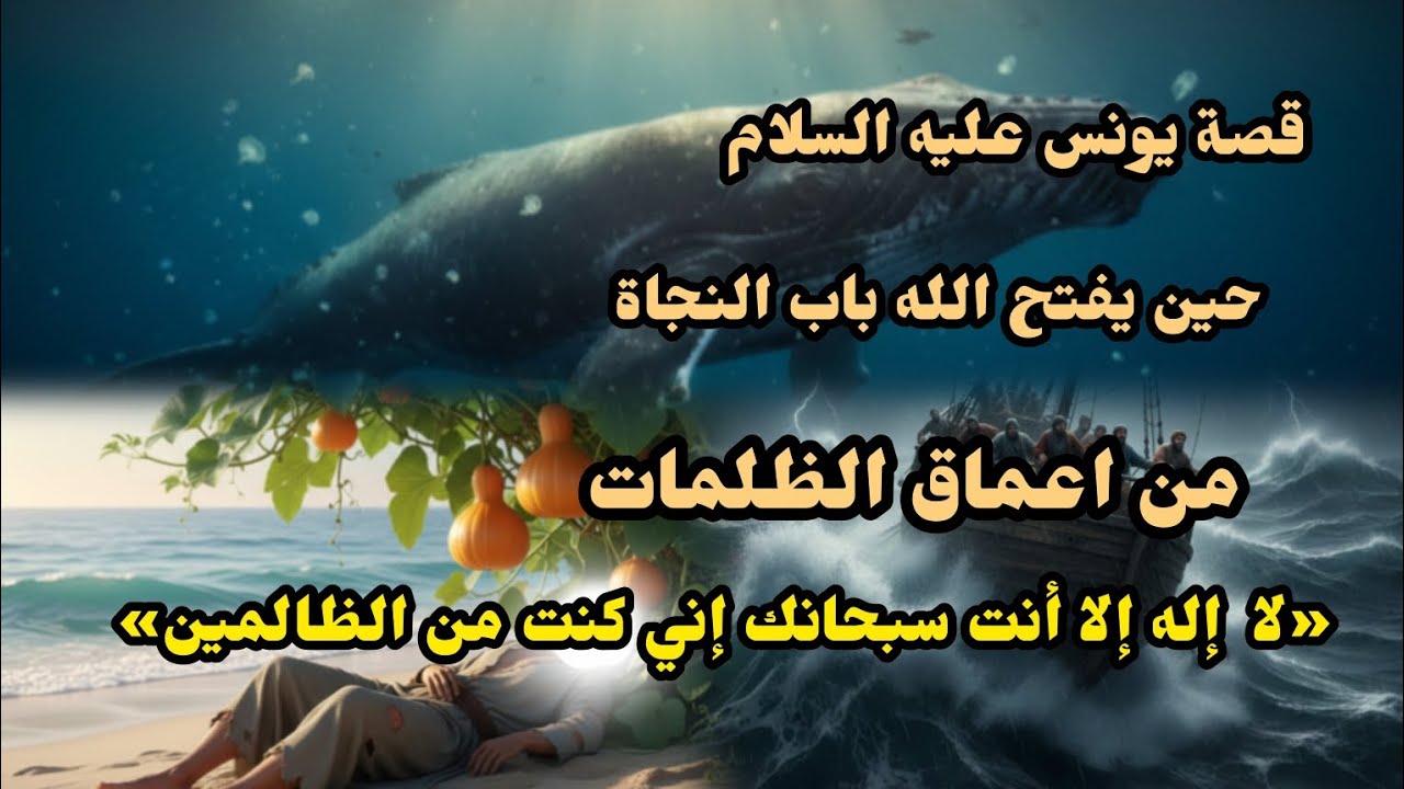 قصة يونس عليه السلام حين يفتح الله باب النجاة من اعماق الظلمات 
