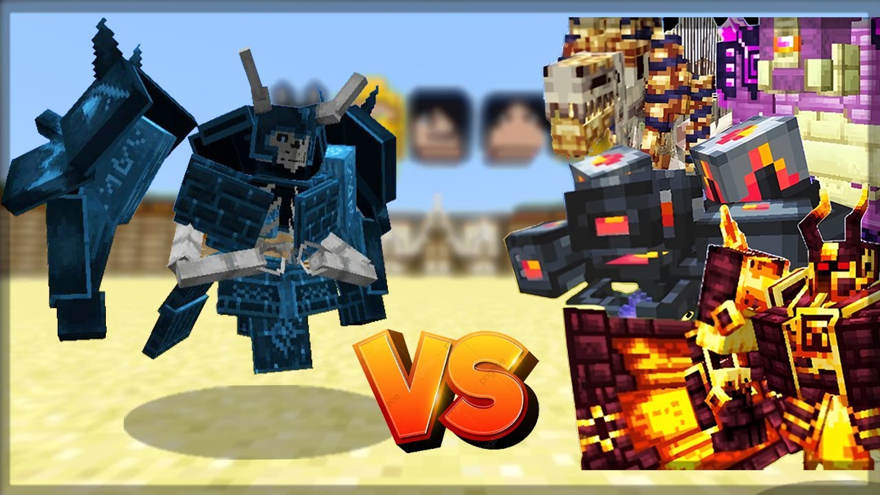 Minecraft: The Immortal (EEEAB's Mobs) Vs L_Ender 's Cataclysm - Batalha de Mobs | 1.20.1 Mob battle